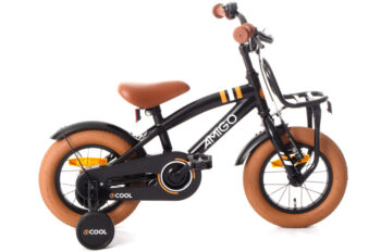 2Cool 12 Inch 21 cm Jongens Terugtraprem Zwart