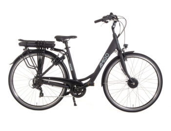 E-Alvor D1 28 Inch 50 cm Dames 7V V-Brakes Matzwart