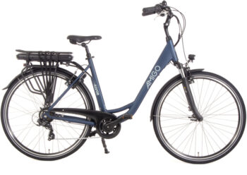 E-Alvor D2 28 Inch 50 cm Dames 7V V-Brakes Matblauw