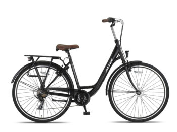 Metro 28 Inch 49 cm Dames 7V V-Brakes Matzwart