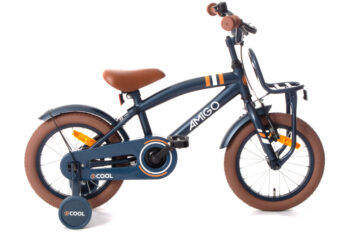 2Cool 14 Inch 24 cm Jongens Terugtraprem Blauw