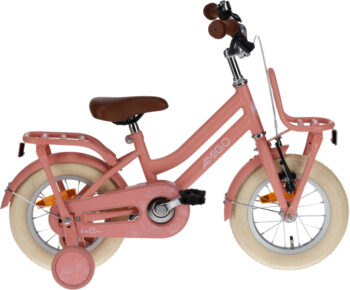 Bella 12 Inch 21 cm Meisjes Terugtraprem Zalmroze