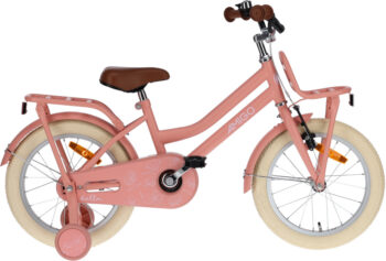 Bella 16 Inch 26 cm Meisjes Terugtraprem Zalmroze