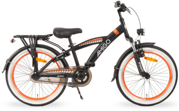 amigo roady 20 inch 275 cm jongens terugtraprem zwart oranje 1024578 20240116105506