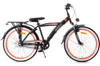 Roady 24 Inch 36 cm Jongens 3V Terugtraprem Zwart/Oranje