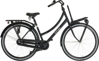 Transporter 1.0 28 Inch 50 cm Dames Terugtraprem Matzwart