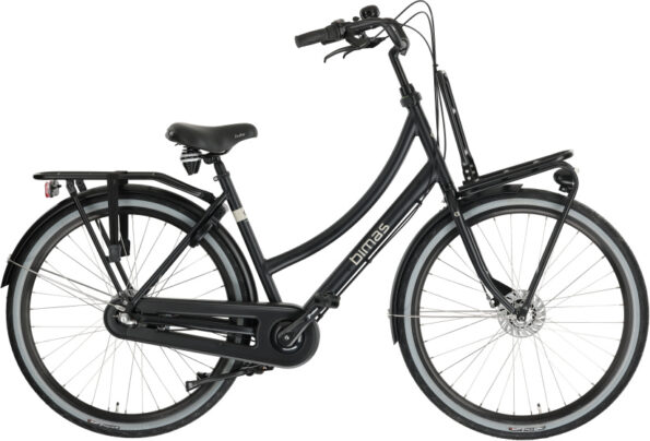 bimas transporter 3.3 28 inch 50 cm dames 3v rollerbrake matzwart 1038935 20250613164534
