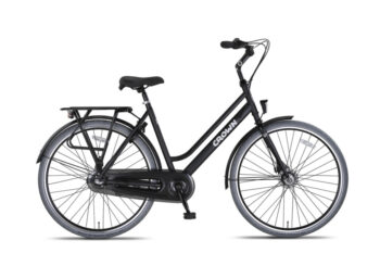 New York Plus 28 Inch 53 cm Dames 3V Rollerbrake Matzwart