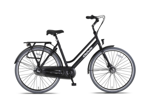 crown new york plus 28 inch 53 cm dames 3v rollerbrake matzwart 1039265 1751534318